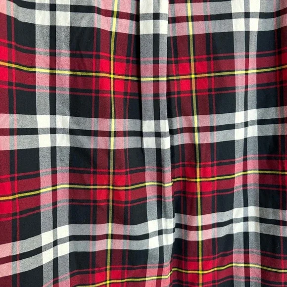 Vintage 90s Ralph Lauren Mens S Classic Fit Plaid Button Down Shirt Red PONY - Picture 4 of 7